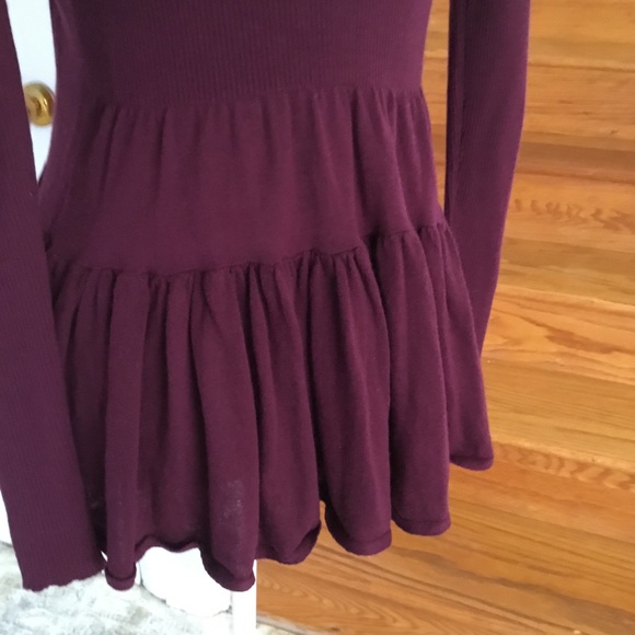 ASO ALICE CULLEN ANTHRO GUINEVERE HIKING RUFFLE SWEATER - Picture 7 of 10